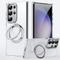 Handyhülle für Samsung Galaxy S24 S23 Ultra Plus S23 S25 Ultra Magnetische Adsorption mit Magsafe mit Standhalter Magnetische Vollschutz TPU