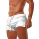 Herren Boardshorts Badeshorts Badehose Schwimmshorts Bademode Badehosen Kordelzug Elastische Taille Tasche mit Reißverschluss Feste Farbe Atmungsaktiv Schnelltrocknend Kurz Casual Täglich Strand