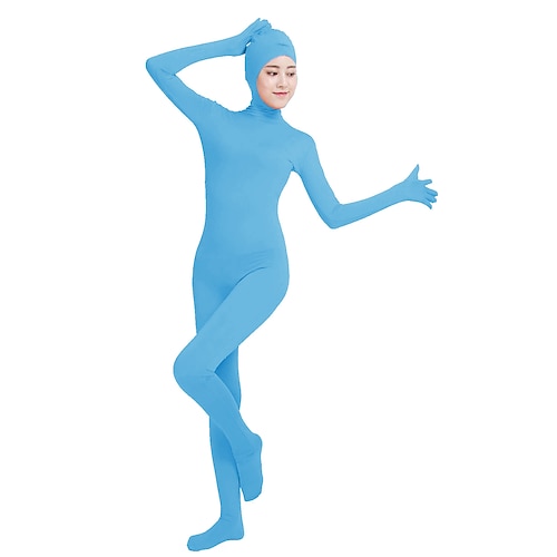 Zentai-Anzüge Catsuit Ganzkörperanzug Karnevalskostüm Ganzkörperanzug Königstag Alle Einfarbig Lycra Kostüm für Party Bühne Kinder Erwachsene Image