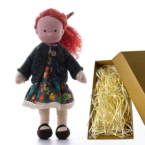 Waldorfpuppe Baumwolle Waldorf Puppe Figur Künstler handgemachte Festival Daumen für Weihnachtsgeschenke Image