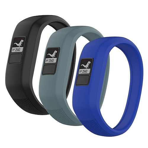 3 Pack Uhrenarmband für Garmin Vivofit 3 Vivofit JR Vivofit jr2 Silikon Ersatz Gurt Elasthan Wasserdicht Verstellbar Sportarmband Armband Image