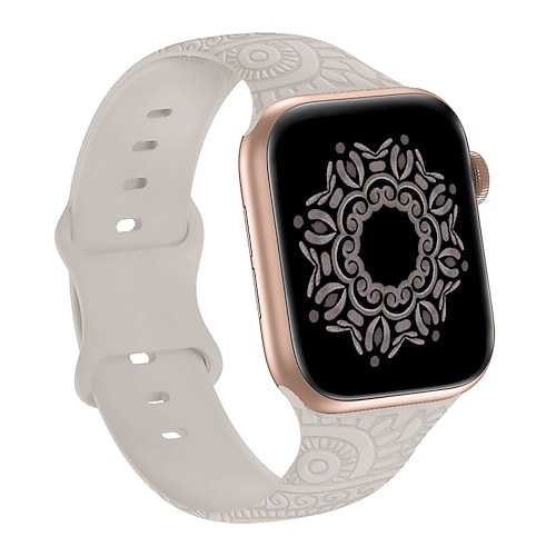 Sportarmband Kompatibel mit Apple Watch Armband 38mm 40mm 41mm 42mm 44mm 45mm 49mm Elasthan Schmetterlingsschnalle Verstellbar Silikon Ersatzarmband für iwatch Ultra 2 Series 9 8 7 SE 6 5 4 3 2 1 Image