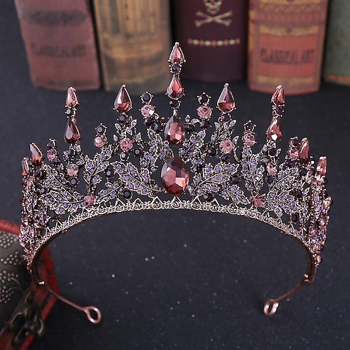 Kristall-Königin-Kronen und Diademe mit Kamm-Stirnband für Frauen und Mädchen Prinzessin-Kronen-Haar-Accessoires für Hochzeit, Geburtstag, Halloween-Kostüm, Cosplay