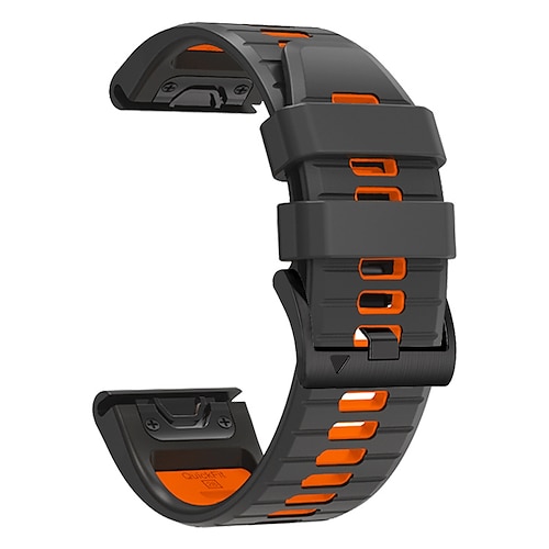 Uhrenarmband für Garmin Fenix 7 7X 6 6X Pro Forerunner 955 945 935 Instinct 2X Solar Epix Approach S62 S60 Marq Descent G1 Quatix Silikon Ersatz Gurt 26mm 22mm Quick Fit Sportarmband Armband Image