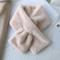 Frauen Winter warm verdicken Schals einfarbig Kunstpelz Plüsch Kreuzkragen Schal elegante warme Mode-Accessoires