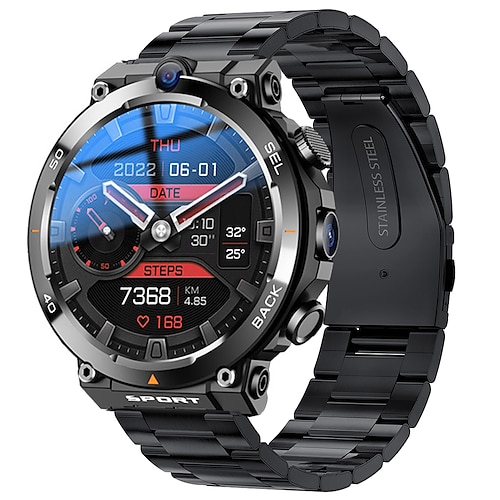 Neue Smart Watch 1,5 Männer HD Dual-Kamera GPS 4G Smartwatch Videoanrufe WIFI Wasserdicht NFC APP Download Sport Fitness Frauen Smartwatch