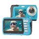 4k30fps wasserdichte Kamera 56MP Unterwasserkameras UHD-Videorecorder Selfie IPS Dual-Bildschirme (3/2) 10ft wasserdichte Digitalkamera zum Schnorcheln im Urlaub 1700mAh