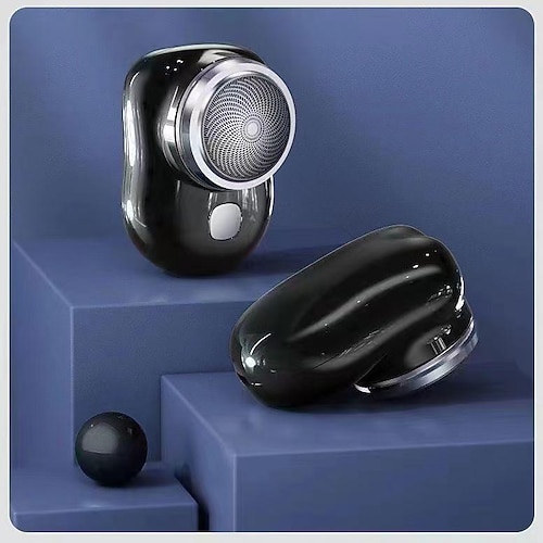 2023 neues Upgrade leistungsstarker Sturmrasierer Herren-Elektrorasierer, wiederaufladbarer USB-Elektrorasierer, tragbarer Minirasierer, Nass- und Trockenrasierer im Taschenformat, einfache Image