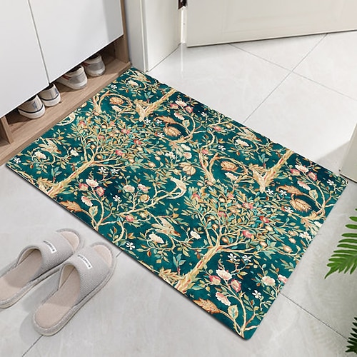 Blumen-Fußmatte, Fußmatten, waschbare Teppiche, Küchenmatte, rutschfester, ölbeständiger Teppich, Innen- und Außenmatte, Schlafzimmerdekoration, Badezimmermatte, Eingangsteppich, inspiriert von Image