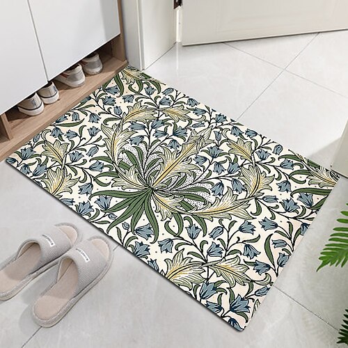 Blumen-Fußmatte, Fußmatten, waschbare Teppiche, Küchenmatte, rutschfester, ölbeständiger Teppich, Innen- und Außenmatte, Schlafzimmerdekoration, Badezimmermatte, Eingangsteppich, inspiriert von Image