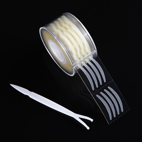 600 stücke augenlid klebeband aufkleber unsichtbare doppelte falten augenlid paste klar beige streifen selbstklebende natürliche augenband make-up werkzeuge