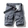 Herren Cargo Shorts Kurze Hosen Bermudas Kurze Hose für Wanderer Multi Pocket Glatt Sports Outdoor Strassenmode Cargohosen Kurze Hosen Armeegrün Hell Gray