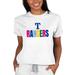 Women's Concepts Sport Oatmeal Texas Rangers Mainstream Terry Sweatshirt
