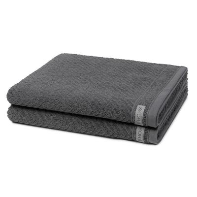 ROSS Smart 2er Set Duschtuch Schiefer Schwarz Image