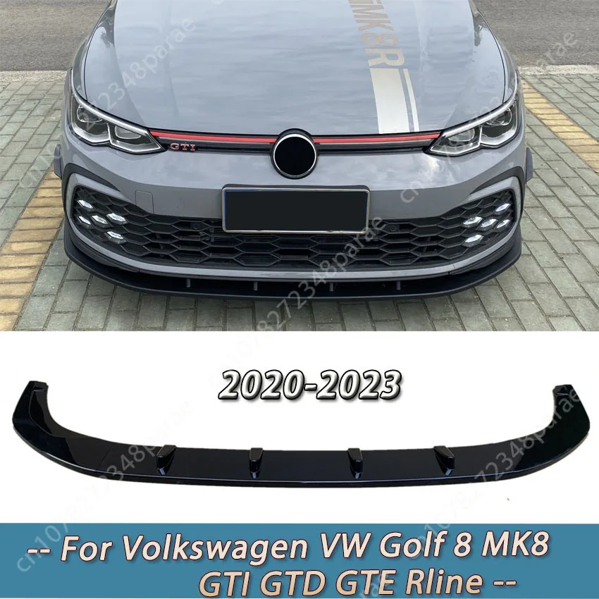 Per Volkswagen VW Golf 8 MK8 GTI GTD GTE R-line 2020 2021 2022 2023 Paraurti Anteriore Lip Spoiler Lato Inferiore Splitter Guardie Copertura