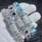 Bracciale Tennis agglomerato da 12mm Iced Out zircone Cuban Link bracciali gioielli regalo per lei/lui compleanno