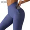 SOISOU Nylon abbigliamento donna palestra Yoga abbigliamento sportivo donna Fitness Leggings pantaloncini Push Up reggiseno sportivo stretto modello elastico a coste