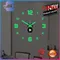 1/2PCS grande orologio da parete 3D luminoso orologi da parete senza cornice orologio digitale