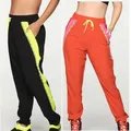 ZW Wear ABCDE Sports Running Dancing Quick-Dry Stretch Zumba Cargo Pants 0190