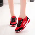 Scarpe con zeppa donna New Mesh scarpe da donna designer di lusso Lace-Up rosso nero Sneakers da