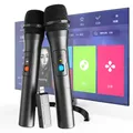 1 paio di kit di sistema microfonico wireless VHF ricevitore USB microfono karaoke portatile festa in casa altoparlante Smart TV microfono per canto