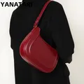 Borsa a tracolla rossa in vera pelle donna borsa a tracolla minimalista borse in pelle bovina borsa