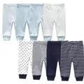 4 pz/lotto leggings per bambini Solid striped 3-12M pantaloni per neonati in cotone estivo pantaloni