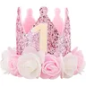 Compleanno 1 anno ragazza compleanno cappello compleanno corona neonata ghirlanda 1 ° compleanno