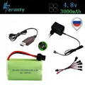 Batteria NiMH da 4,8 V 3000 mAh Batteria ricaricabile da 4,8 V Batteria Ni-MH AA + Caricatore da 4,8