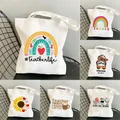 Insegnanti regalo insegnante Tote Bag donna borse di tela insegnanti pianta i semi della conoscenza