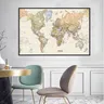 59*42cm mappa del mondo retrò mappa dettagliata delle principali città In ogni paese mappa Vintage