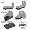 Tactical Glock Mount Rear Sight Mount Plate Base Fit Trijicon RMR ivismo PRO Flip Up Red Dot Sight
