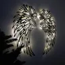 1 paio di ali d'angelo in metallo Wall Art con luci a Led Angel Wing Wall Art Sculpture Angel