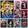 5d Kurtis Rykovich Halloween Dark Fairy Diamond Painting Art AB trapani Big Eye Horror Cartoon Girl