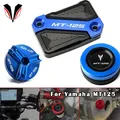 Copertura del serbatoio del liquido dei freni anteriore e posteriore del motociclo per YAMAHA MT125 MT-125 2008-2020 2021 2022 Tappo olio motore CNC