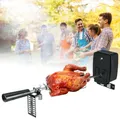 BBQ Rotisserie Kit with Motor For Gas Grill BBQ Fire Pit Stainless Stand Heavy Duty Grill