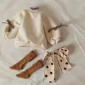 New 1/4 Doll Clothes Butterfly Knot Sweater Diy Girl Toys Dress Up Fashion Doll Accessories No Doll