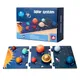 3D Wooden Solar System Model Science Toy Educational Montessori Parent-child Interactive Matching