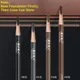 Hard Formula Eyebrow Pencil Square Core Matte Waterproof Eyebrow Pencil Tattoo Pencil Black Grey