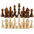 New 32pcs Wooden Chess Pieces Complete Chessmen International Word Chess Set Chess Entertainment