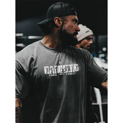 Summer Gym Cotton Men's T-shirt Thavage Muscular Men CBUM Short Sleeves Fitness Sports Shirt Women