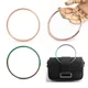 2PCS 4 inches 5 inches large Rainbow O ring bag handle rose gold round bag circle purse handles