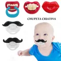 Cute Baby Silicone Lips Moustache Animal Shaped Pacifier Photography Accessories Newborn 0-3 years