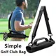 Mini Portable Nylon Golf Club Bag Simple Golf Gun Carrier Bag Travel Bag Golf Training Case With