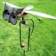 Owl Wind Chime Iron Wing Flapping Eagle Wind sway Spinner Life-Like Weather Resistant Sunflower