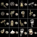 Fashion Cute Animal Plant Brooches For Men Suit Dress Decoration Collar Pins Hat Brooches Shirt