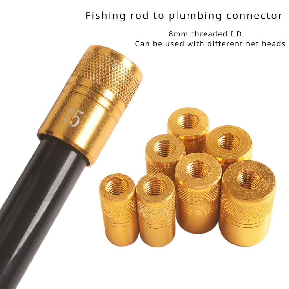 Connettore a rete a tuffo 8mm accessori per connettore a rete a tuffo per canna da pesca connettore a testa a rete a tuffo a vite testa a rete a tuffo fai da te