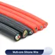 1/5m Flexible Silicone Rubber Cable Sq 0.3 0.5 0.75 1 1.5 2 2.5mm x 2 3 4 6 Cores Insulated High