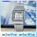 Casio Men A500WA Student Business Electronic Watch Retro Square Card Small Gold Silver Watch