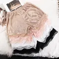 Women Lace Satin Safety Shorts Summer Sleeping Shorts Lady Leggings Underwear Fashion Cool Home